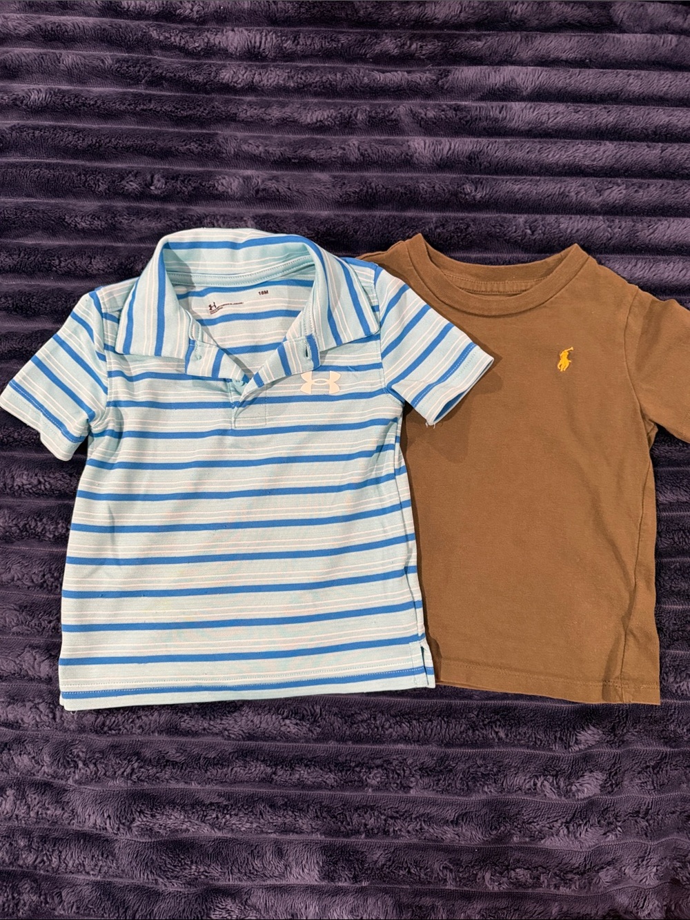 Baby Boys 18M Shirt Lot Ralph Lauren + Under Armour Polo
